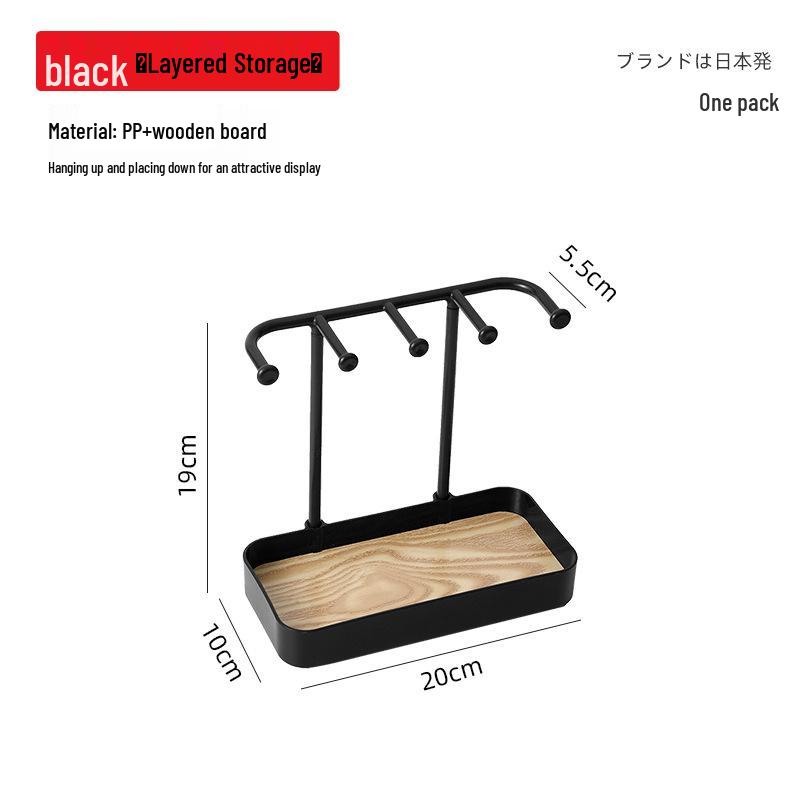 Jewelry Display Stand: Ring, Earring, Necklace, Hair Accessory, Bracelet, and Key Holder