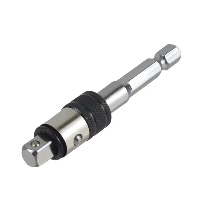Hexagonal Tool Adapter Rod Double Material Construction Easy Tool Less Installation For Frequent Worksites Relocations