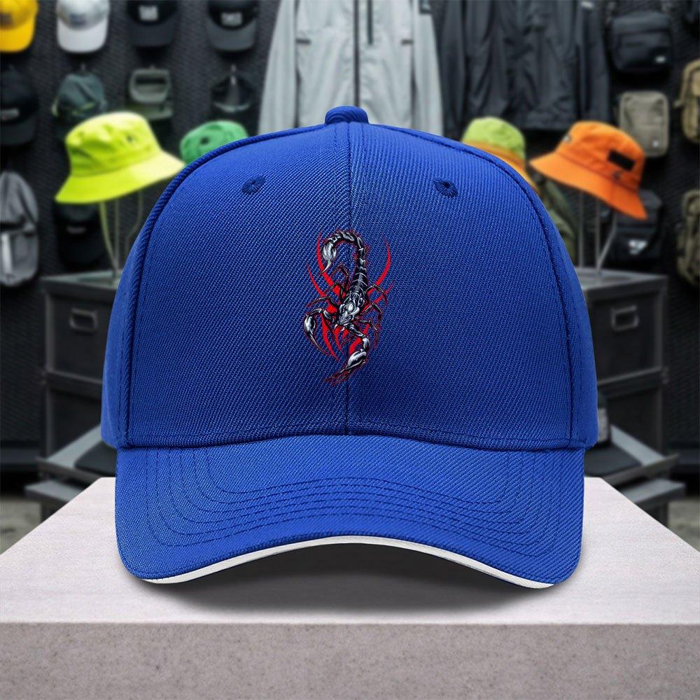 Scorpion Pattern Adjustable Baseball Cap Unisex Lightweight Outdoor Sports Casual Party Street Fashion Cap
