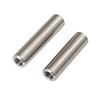 Stainless Steel 304 Double-Ended Threaded Cylindrical Guide Pin with Dual-End Holes