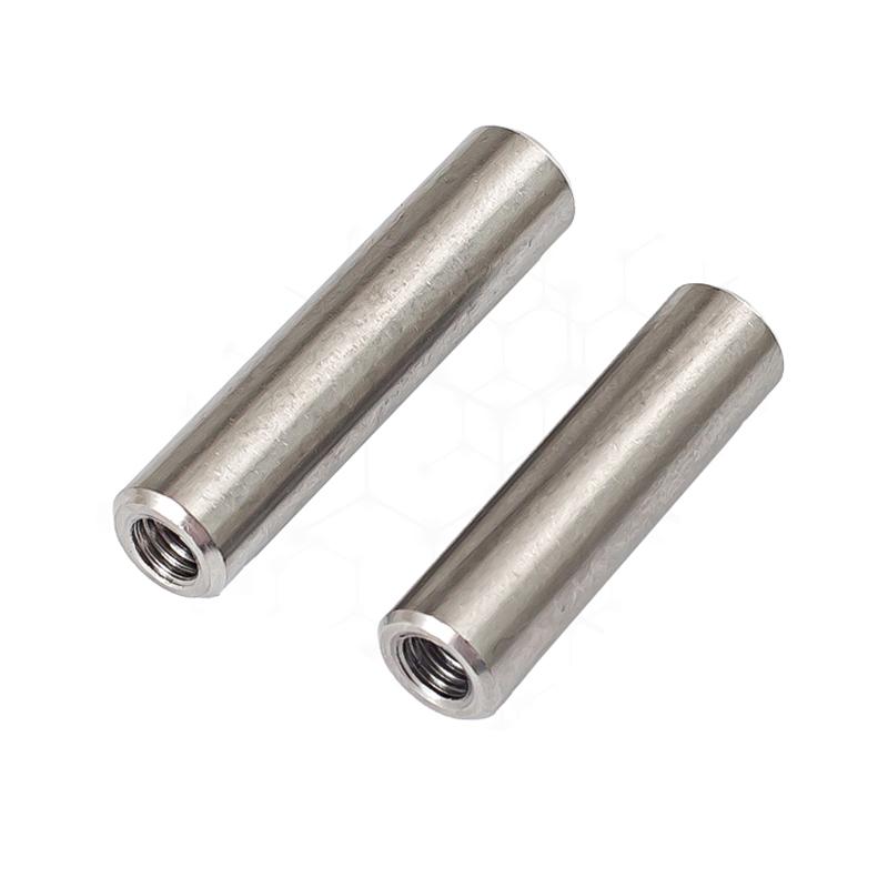 Stainless Steel 304 Double-Ended Threaded Cylindrical Guide Pin with Dual-End Holes
