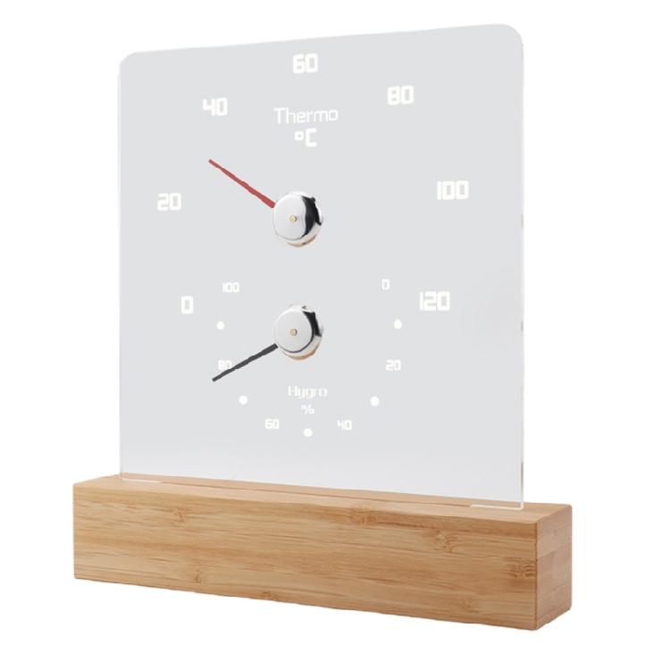 

Thermometers Hygrometer Wall Mounted Waterproof Temperature Humidity Measuring Meter for Bathroom Sauna Room Steam Room 1