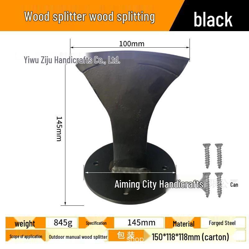 Portable Firewood Splitter: Efficient Manual Wood Separator for Outdoor and Household Use