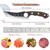 Forging Boning Knife Stainless Steel Scale-scraping Kitchen Knife Comfortable Wooden Handle Fruit and Vegetable Slicing Kitchen Knife