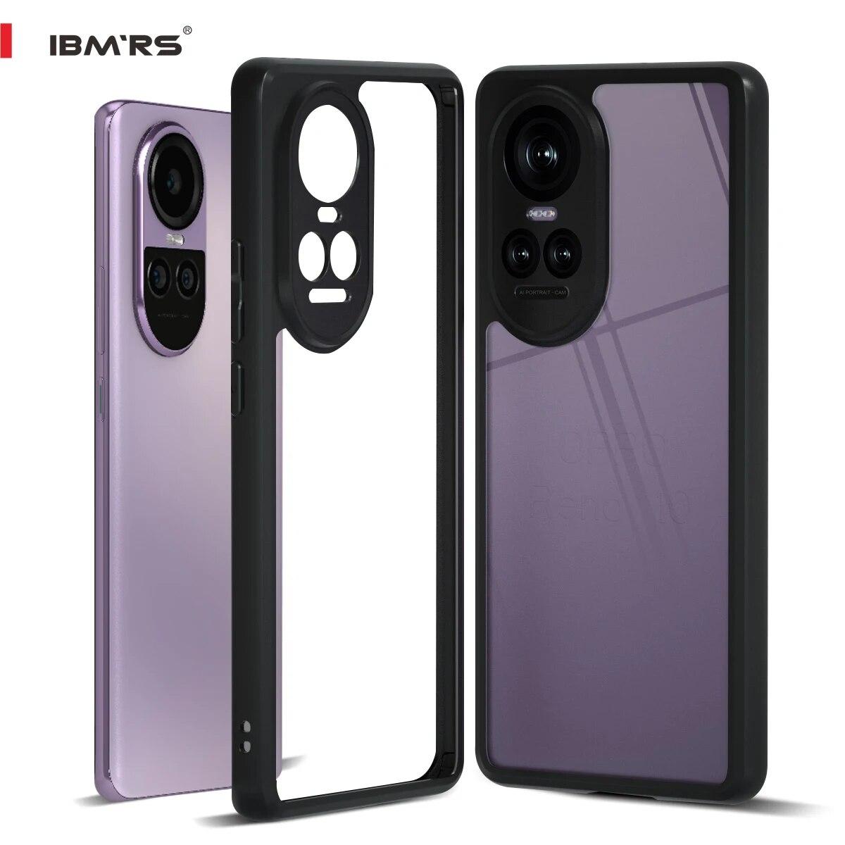 

(Comes with wrist strap)IBMRS for Oppo Reno 10/10 Pro Case, Shockproof Bumper Transparent Phone Cover for Women, Men - Clear for phone series(6.7 ) прозрачный