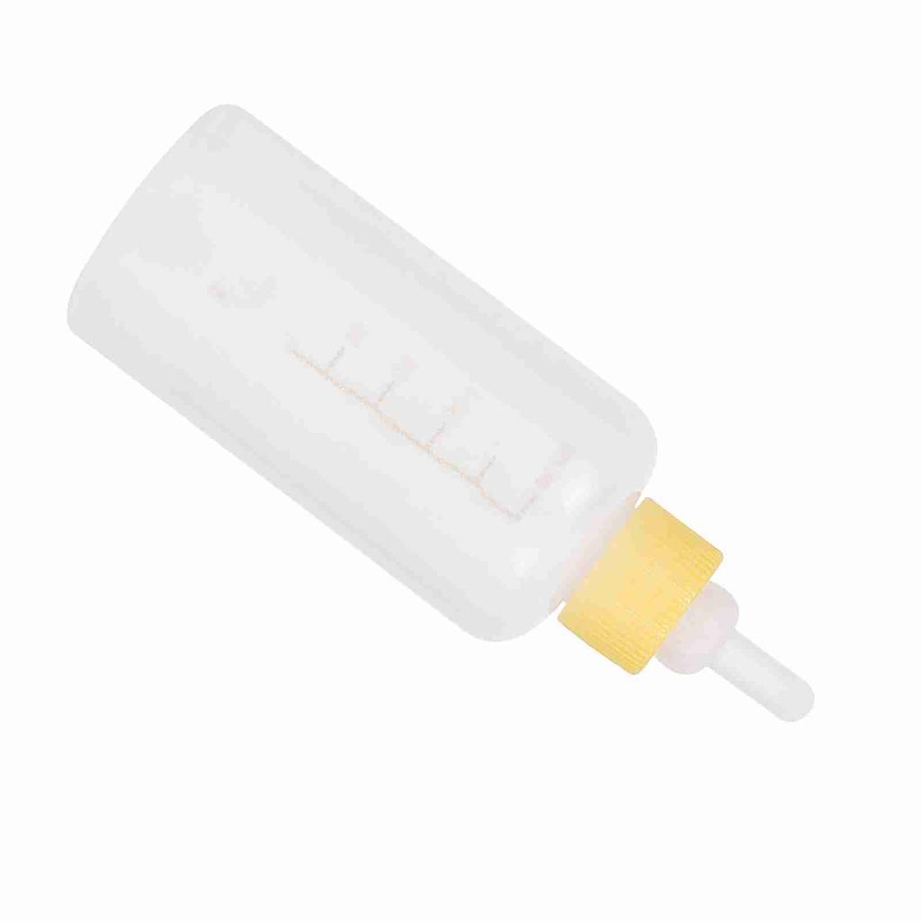 6PCS/ Set 60ml Pet Puppy Kitten Feeding Bottle Small Dog Cat Milk Nursing Care Kit (Yellow)