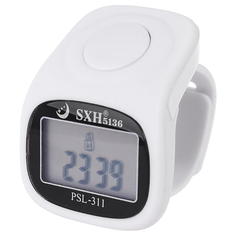 Tally Finger Counter Digital Finger Counter with LED Light Electronic Digital Hand Tally Counter for Muslim Prayer