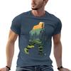 Sasquatch Bigfoot Cryptids Graphic Art Cryptozoology TShirt Independence Day Short Sleeve TShirt