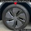 4PCS For Tesla Model Y Juniper 19 Inch Wheel Hubcap Car Replacement Wheel Cover Automobile Hub Cap Full Rim Car 2025 Accessories