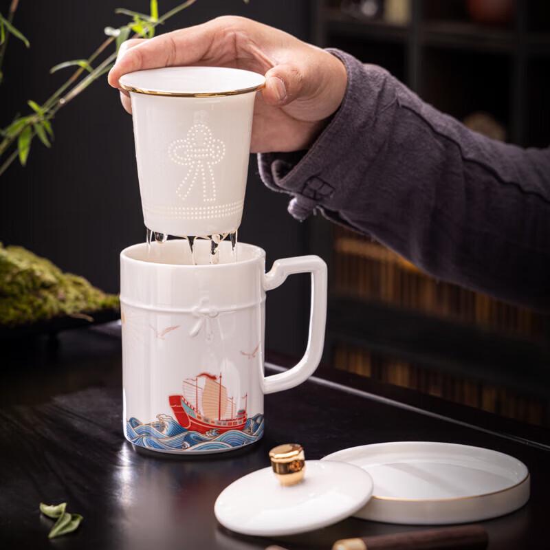 Fangran S-818 Dragon Design Ceramic Mug