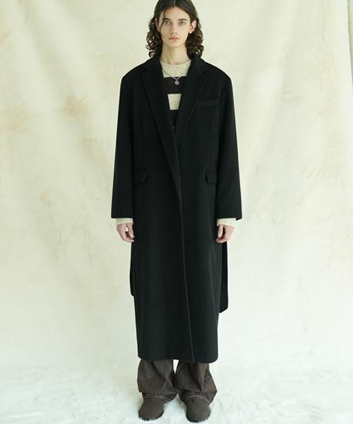 Avandress Super Long Unisex Modern Robe Coat Black