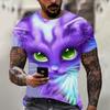Streetwear 3D Animal T Shirt Man 3D Printing Tee Shirts Funny Hip Hop Men Round Neck Short Sleeve Casual Top