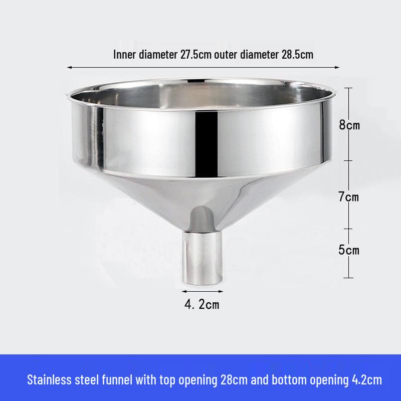 Heavy-Duty Stainless Steel Large Funnel for Industrial Fuel and Oil Press Machines