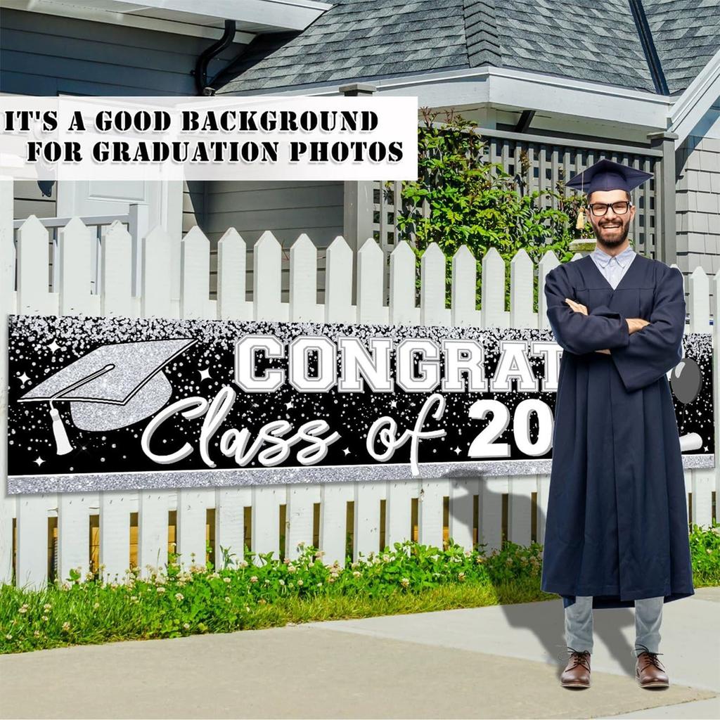 Graduation Party Decoration Outdoor Decoration Ambience Banner Hanging Fabric