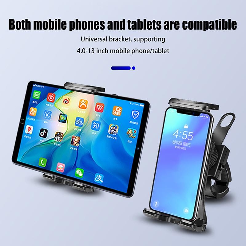 1Pc Bike Tablet Holder Indoor Gym Treadmill Handlebar Bracket Stand For Tablet Mobile Phone Support For 4-12Inch Devices Ipad