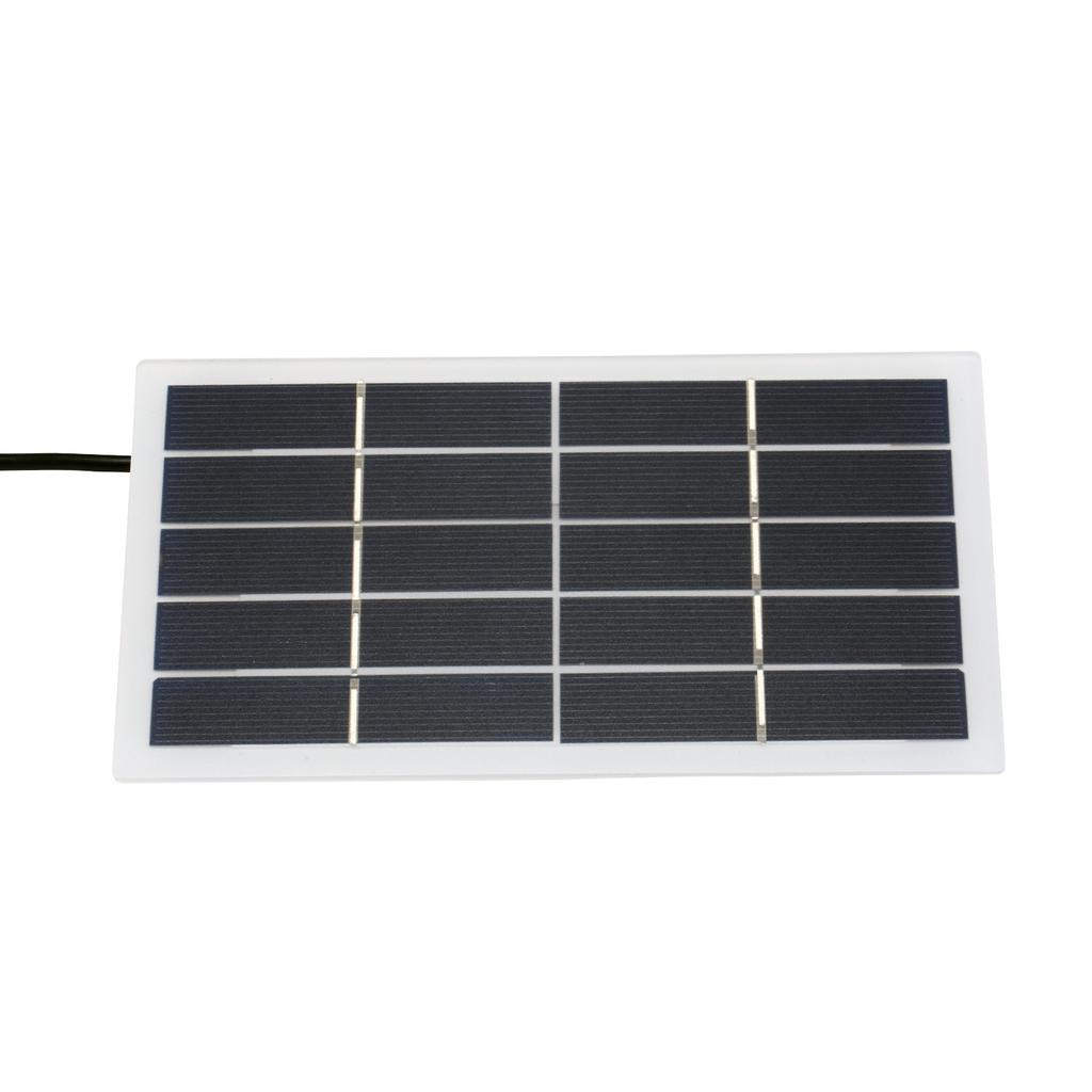 2W 5V solcellepanel med DC-port polykrystallinsk silisium solcelle DIY vanntett camping bærbar