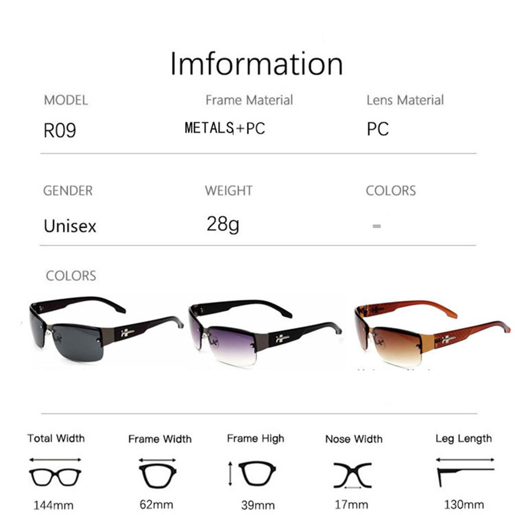 New Men's Sunglasses Men's Metal Frameless Copy-piece Sunglasses Square Riding Sunglasses