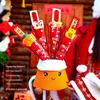 2026 Year of the Horse Tanghulu Plush Fortune Bucket – Chinese New Year Desktop Decor
