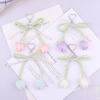 Handmade Pearl Tulip Keychain Car Keyring Heart Bag Charm Trendy Tulip Pendant  Women