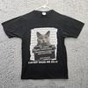 Funny Cat T Shirt Mr Furrypants Goes To Jail Catnip Made Me Do It Small Men Unisex T-Shirt