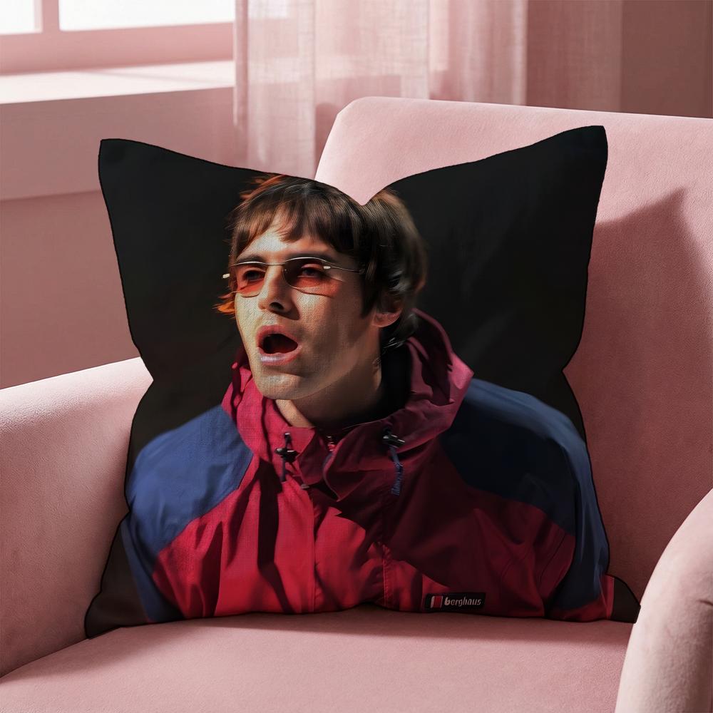 Povlak na polštář Liam Gallagher - Víceúčelový povlak na polštář pro domácnost a auto - Oboustranný, měkký a odolný pro každodenní použití