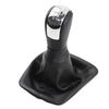 Gear Knob and Dust Cover Chrome Set for Skoda For Octavia 2 Model Years 2004 to 2013 Compatible with Manual Transmissions