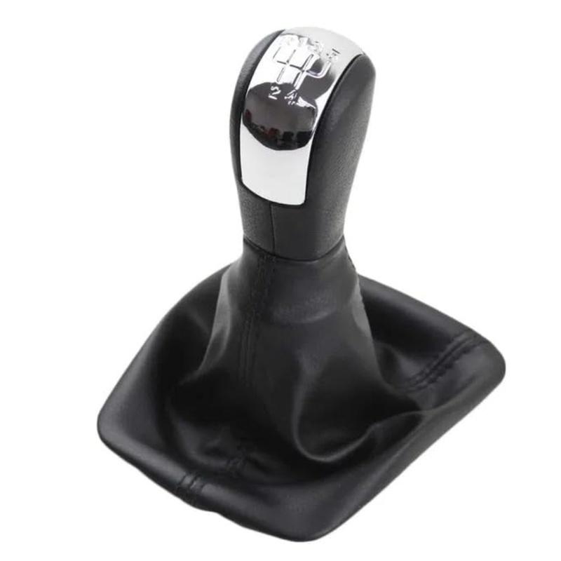 Gear Knob and Dust Cover Chrome Set for Skoda For Octavia 2 Model Years 2004 to 2013 Compatible with Manual Transmissions