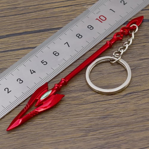 QQLADY Neon Genesis Evangelion Spear of Longinus and Spear of Gaius Keychains, Set of 2, Alloy, Anime, Movie, Game, Cute, Unofficial, Fan Gift, Anti-L