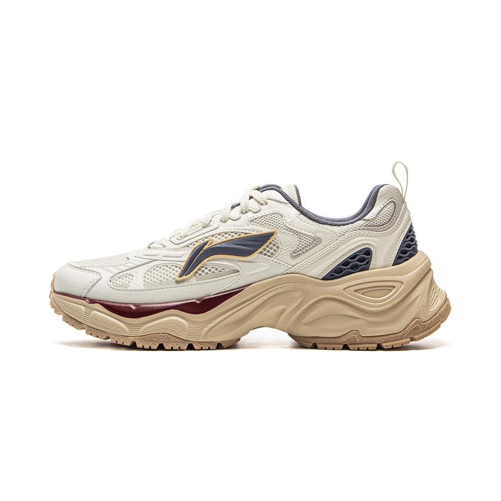 Li Ning Star Ring Y2K Puha Retró Divat Sokoldalú Magasító Csúszásmentes Kopásálló Légáteresztő Alacsony Szárú Alkalmi Cipő Férfi sneaker AGCV111-4