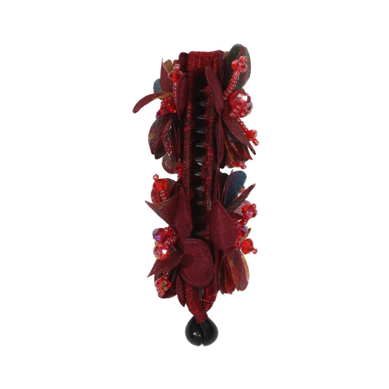Flower Hair Clip Ponytail Holder Durable Long Lasting Strong Hold Braiders Non Slip French Barrettes Updo Claw Clip