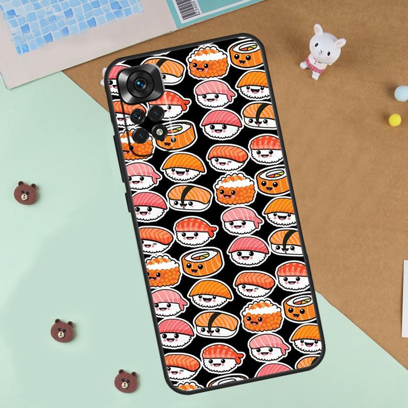 Essen Sushi Hülle Für Xiaomi Redmi Note 13 12 11 9 10 14 Pro 10S 11S 12S Hülle Für Redmi 13C 10C 12C 14C