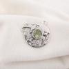 Green Amethyst Gemstone Pendant, 925 Solid Sterling Silver Pendant, Handmade Antique Jewelry, Gift For Mother Day