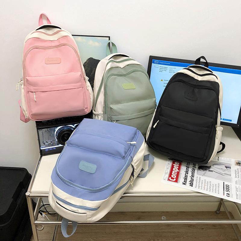 Jugendliche Schultasche Mittelschule Oberschule Oberschüler Einfacher Rucksack Rucksack für Studenten Rucksack für Frauen