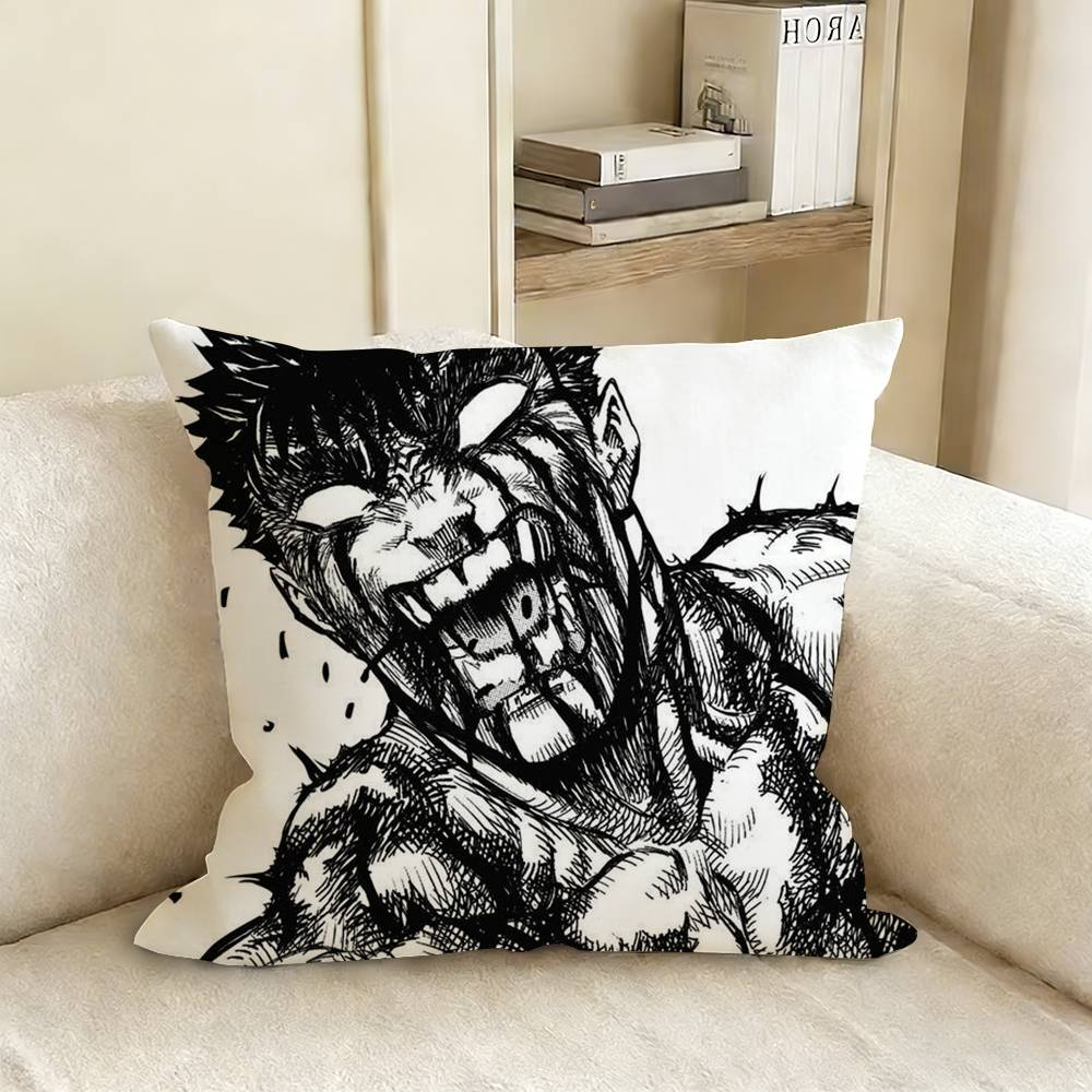 Berserk Guts Hot Anime Pillow Cover Sofa Cushion Cover Home Room Decoration Children Gift