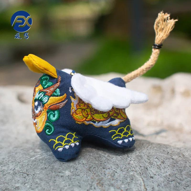 Tiger Dragon Tiger Sachet Sachet Argy Wormwood Small Pendant Ornaments Dragon Boat Festival Handmade Embroider Finished Product Chinese Ancient Style