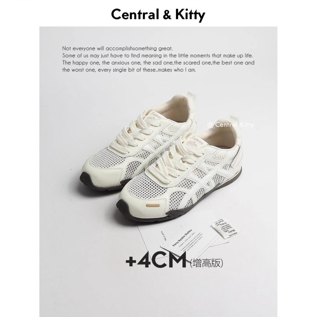 Cowhide version~ Thin mesh German training shoes women's 2025 new summer height increase breathable versatile casual sports shoes