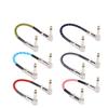 1/3Pcs Guitar Effect Pedal Patch Cable 6.35Mm Cord Low Noise Shielded Audio Cable Electric Guitar Color Braided Cable 15/30Cm