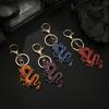 Eye Catching Key Chain Pendant Chinese Dragon Key Rings for Phones Crystal Decor