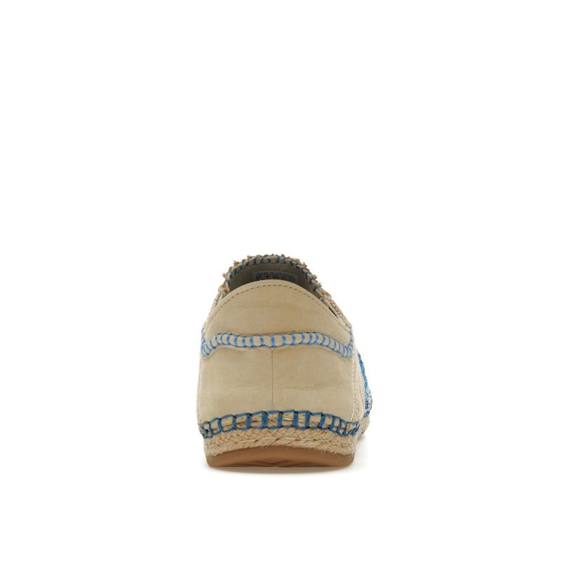 Adidas CLOT X Gazelle Linen Khaki Light Blue Unisex Sneakers Tan Blue-Bird IH3641