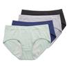 4 Pack Women Cotton Mid Waist Period Panties Leakproof Breathable Comfort Briefs Ladies Underwear