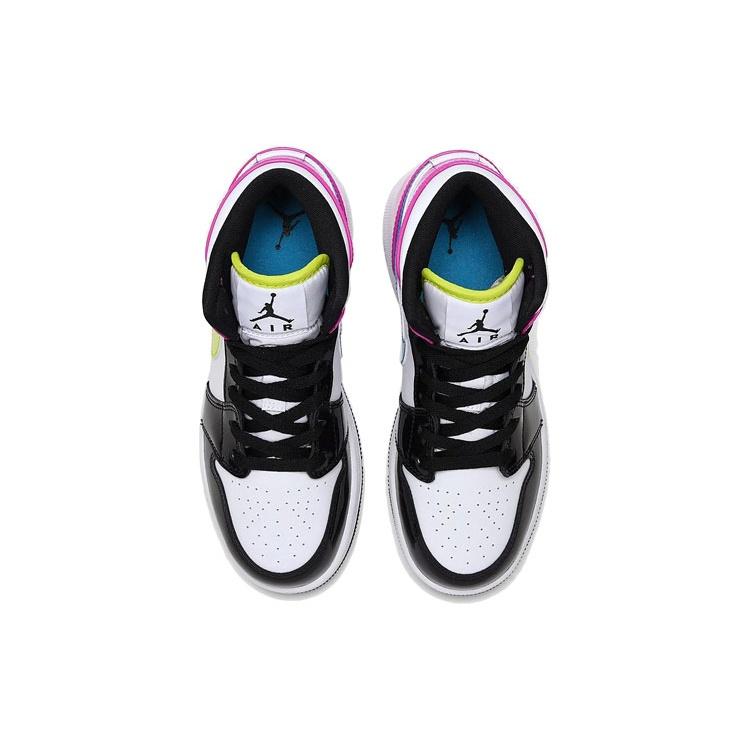 (GS) Air Jordan 1 Mid SE 'Cyber Active Fuchsia' Kids' CZ9835-100