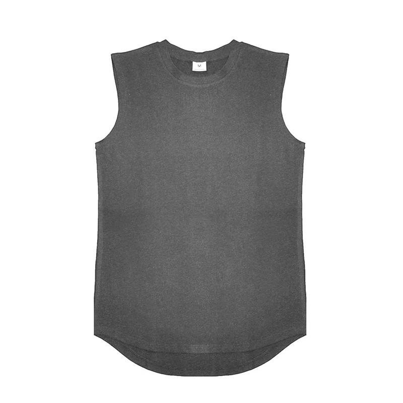Muscleguys Running Vests Summer Mens Sports Fitness Shirt Cotton Round Neck Sleeveless T-Shirt Jogger Gym Bodybuilding Training Tank Tops