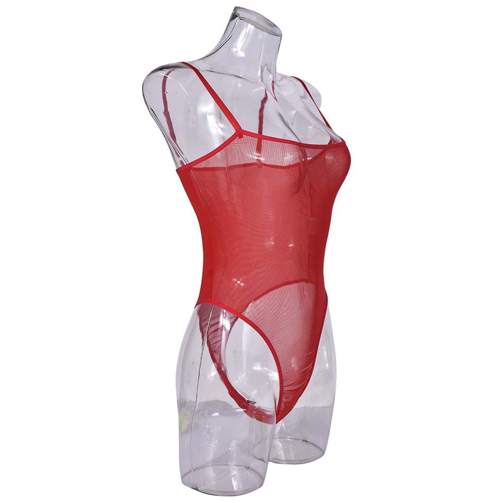 Spicy Girl Style Mesh Bodysuit Transparent Women Lingerie Fashion Mesh Sheer Jumpsuit  Gifts