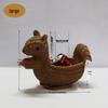 Cartoon Rattan Squirrel Storage Basket