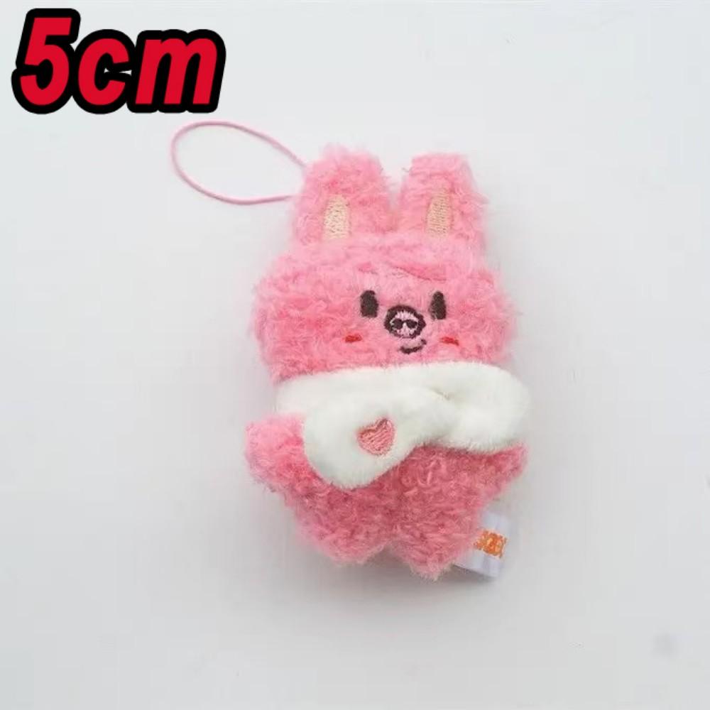 *5cm Straykids Mini Keychain Plush Doll Pendant FM Doll Creative Doll Bag Pendant Children's Fans Cute Gift