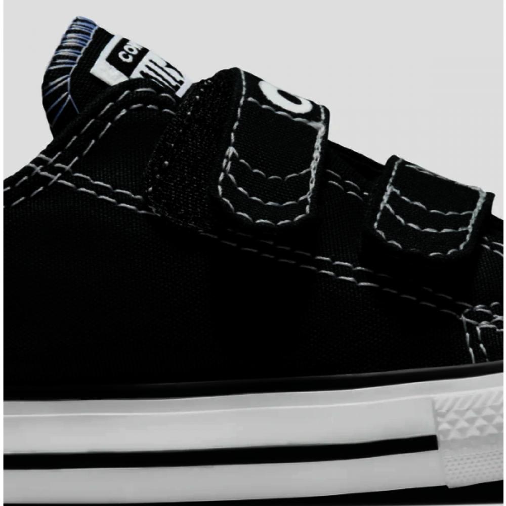 Converse Kids Lightweight Canvas All Star Eyes Infant Children Shoes Black