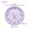 Tsujiseru Sanrio Icon Wand 30cm Kontinuierliche Sekunde 2926237 Uhr, Lila, Durchmesser, Analog, Leise, Zeiger, Kuromi,