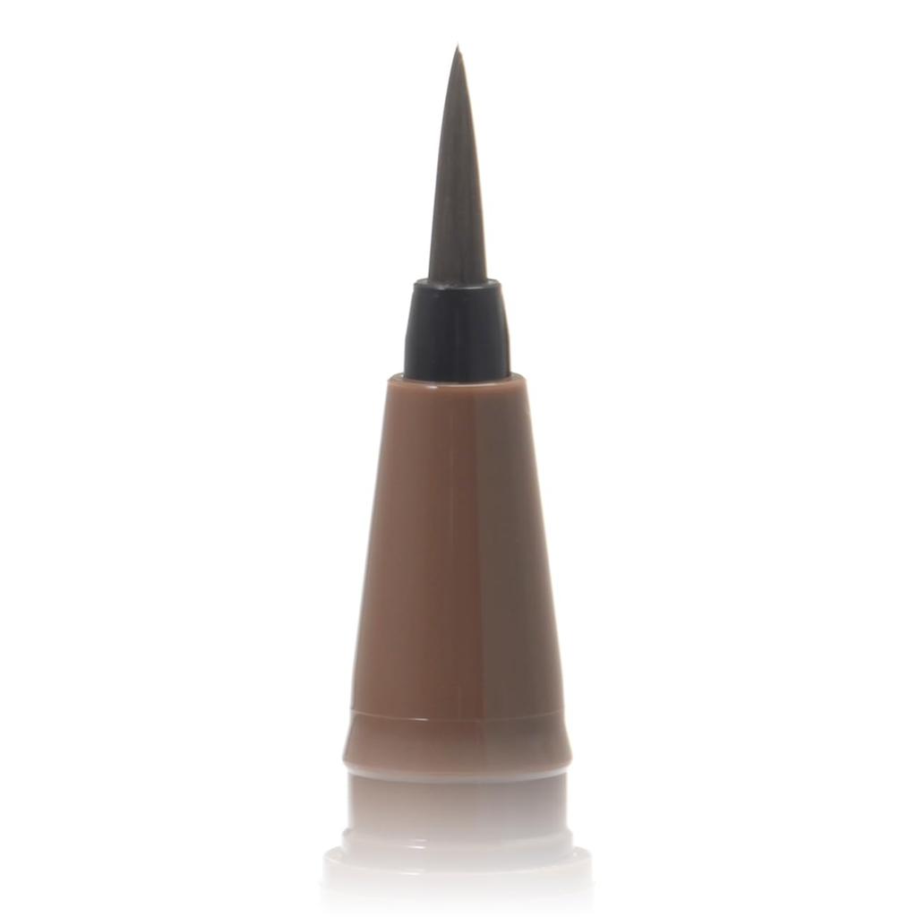 CANMAKE Lasting Liquid Liner 10 Sepia Greige Liquid Eyeliner with Warm Water Removal 0.5ml Ultra-Fine Brush, Quick-Drying,