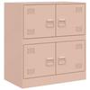 VidaXL Buffet Pink 67x39x73 Cm Steel, Cabinet, Sideboard, Storage Cabinet, Cabinets, Cupboard, High Buffet, 841650