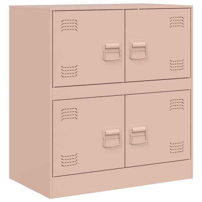 VidaXL Buffet Pink 67x39x73 Cm Steel, Cabinet, Sideboard, Storage Cabinet, Cabinets, Cupboard, High Buffet, 841650